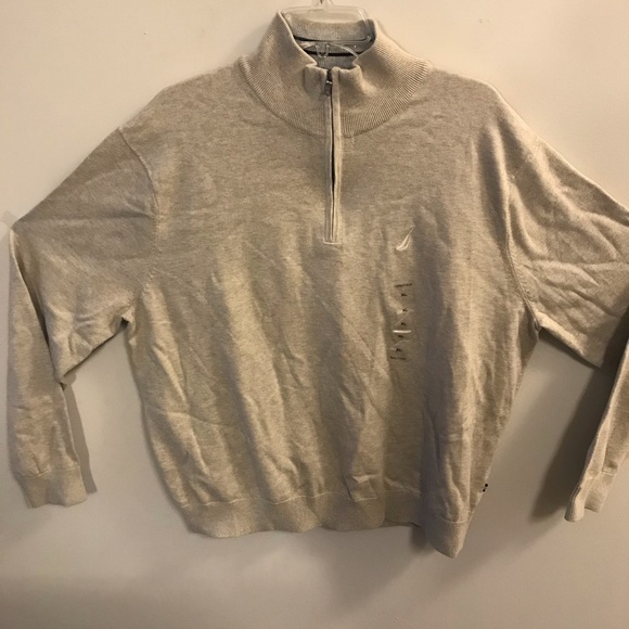 Men’s Brand New Cream Nautica Sweater -NWT XL - Picture 1 of 5
